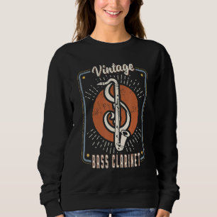 Sudadera Bass Clarinet Vintage Retro Classic Music Love 1