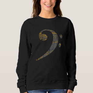 Sudadera Bass Clef Bass Key Para Músicos De Guitarra Bass
