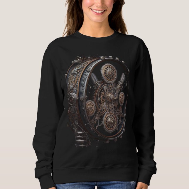 Sudadera Bass drum music instrument Graphic steampunk (Anverso)