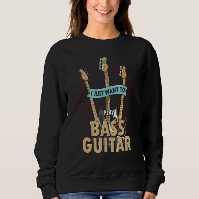 Sudadera Bass Guitar Player Bass Guitarist Rock Bass (Anverso)