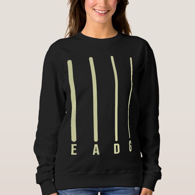 Sudadera Bass Player Bass Strings E A D G Bassist (Anverso)