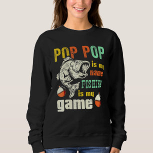 Sudadera Bass pop retro pescando pez abuelo de la Guay