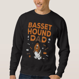 Sudadera Basset Hound Dad Funny Basset Hound Padre Dueño D