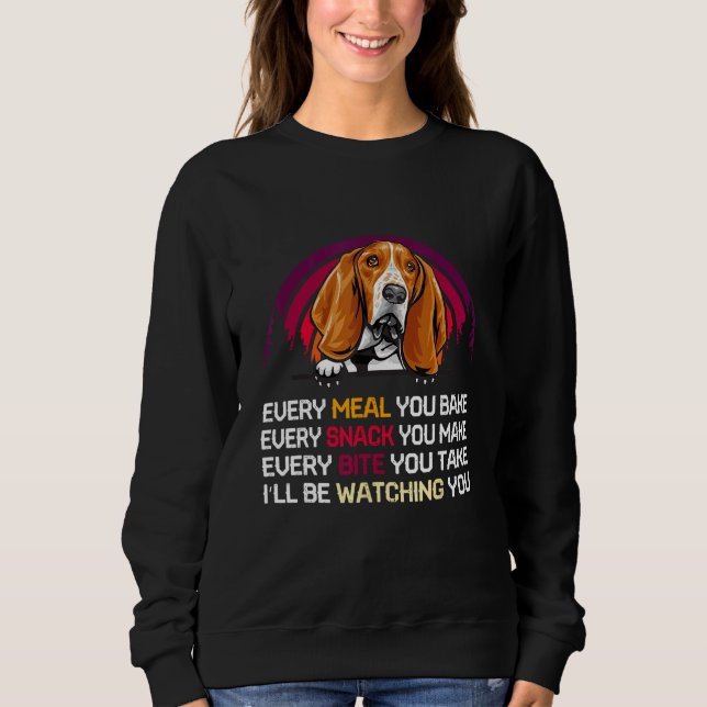 Sudadera Basset Hound Dog I ll Be Watching You  Father s Da (Anverso)