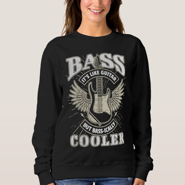 Sudadera Bassist Saying Bass Player (Anverso)