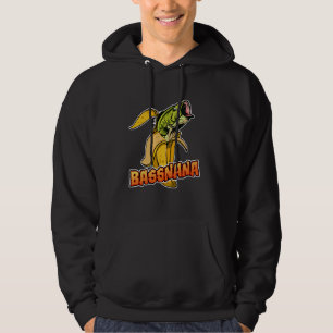 Sudadera Bassnana Funny Fish Bass y Banana Mashup Design