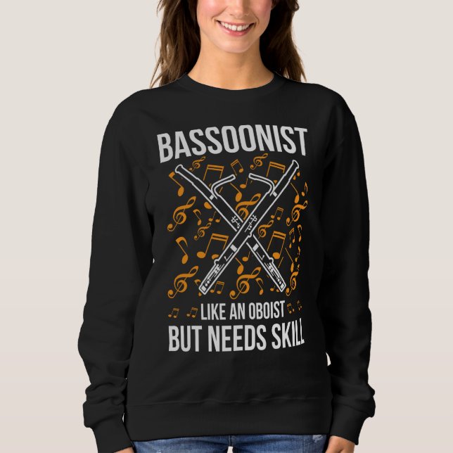 Sudadera Bassoon For Bassoon Player Bassoon Musician Bassoo (Anverso)