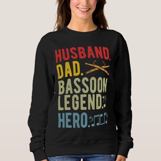 Sudadera Bassoon Legend Bassoonist Dad (Anverso)