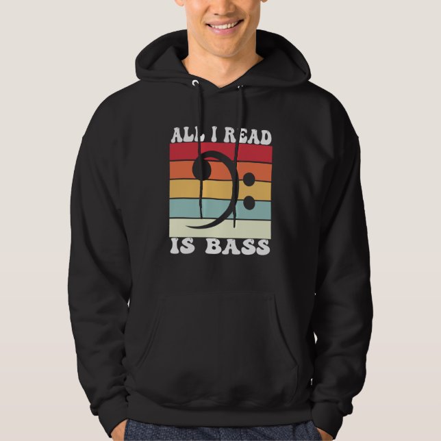 Sudadera Bassoonist Bassoon All I read is bass (Anverso)