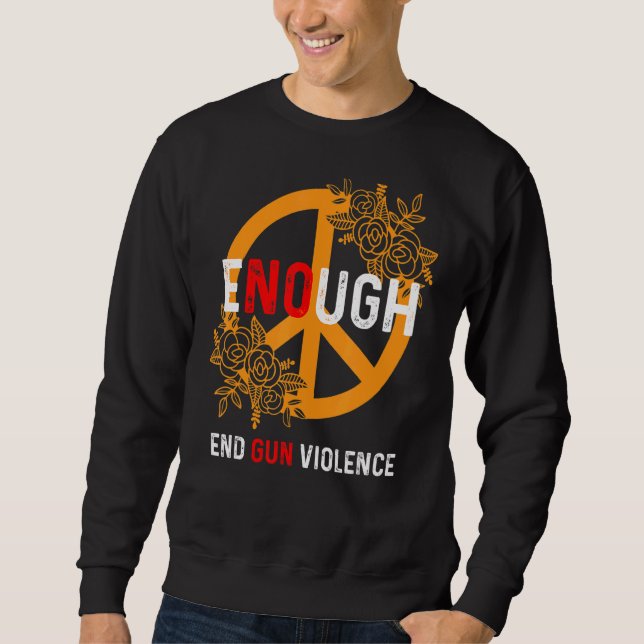 Sudadera Basta de violencia contra las armas, no hay uso de (Anverso)