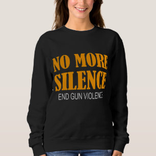Sudadera Basta de violencia de pistolas sin armas contra ho