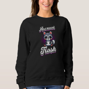 Sudadera Basura asexual Cute Irónico Racón Asexual Ace Amor