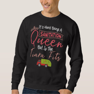 Sudadera Basura: Mujer recolecta camión reciclando basura S
