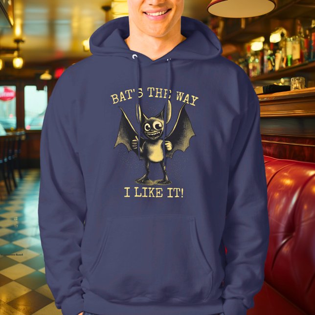 Sudadera ¡Bat es como me gusta! - Bat Hoodie juguetón (Subido por el creador)