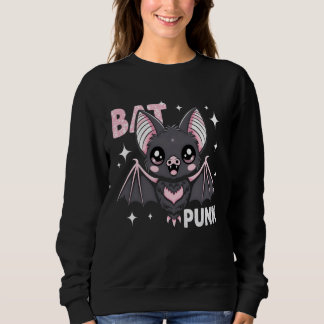 Sudadera Bat Punk Funny Kawaii Bat Halloween Punk Rock Love