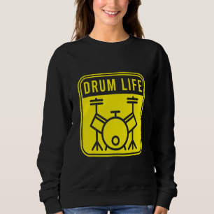 Sudadera Batalla de tambor Band Drumsticks Musical Drums