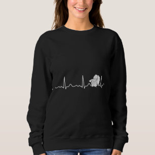 Sudadera Batalla Fish Heartbeat Line Pulso Ekg