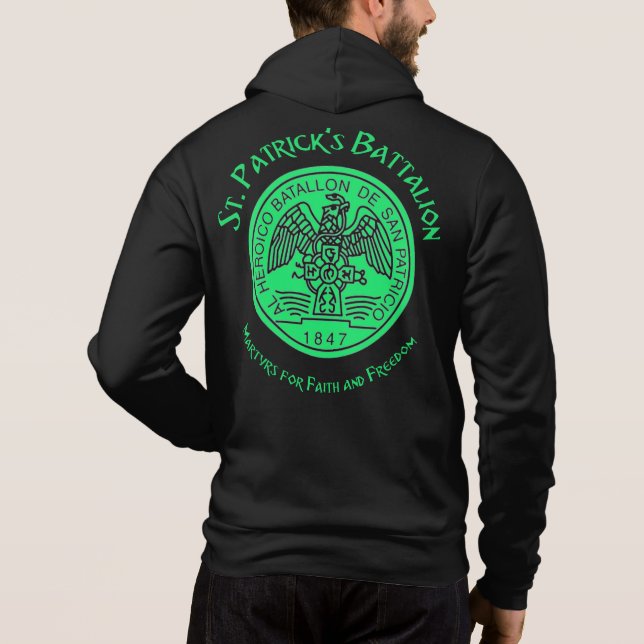 Sudadera Batallón San Patricios Católico de San Patricio (Reverso)