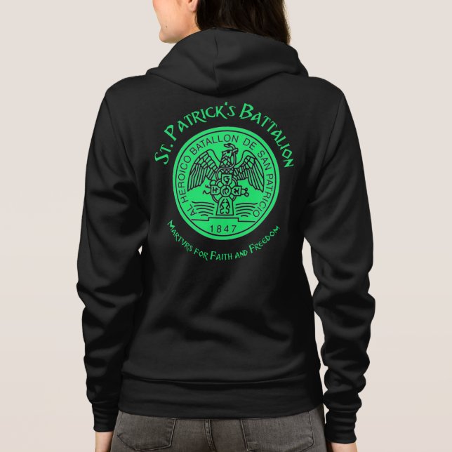 Sudadera Batallón San Patricios Católico de San Patricio (Reverso)