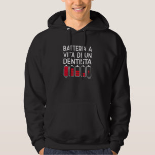 Sudadera Batería a la vida de un dentista divertido dibujo