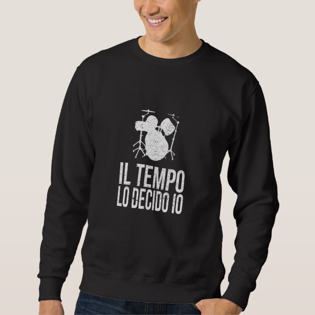 Sudadera Batería de percusión de tambor (Anverso)