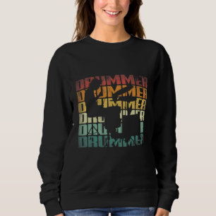 Sudadera Batería de tambores de instrumentos de percusión