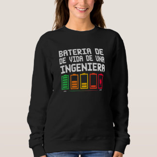 Sudadera Batería De Vida De Una Ingeniera