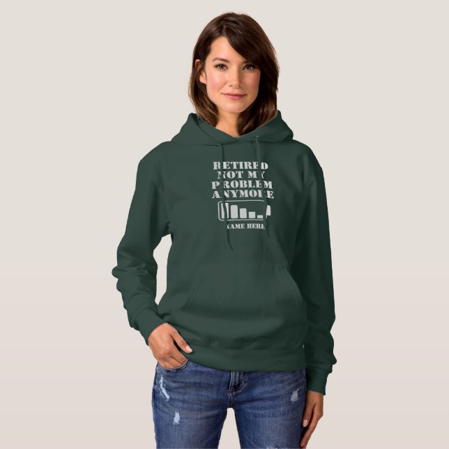 SUDADERA BATERÍA DIVERTIDA RETIRADA NO ES MI PROBLEMA (Anverso completo)