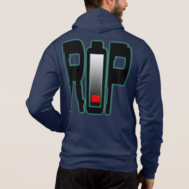 Sudadera Batería QEPD Hoodie Full Zip Bella+Canvas Men (Reverso)