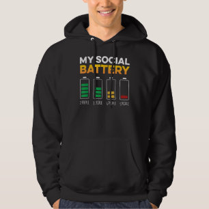 Sudadera Batería social introvertida anti social introverti