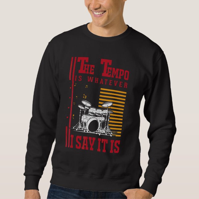 Sudadera Batería Tempo Baterista (Anverso)