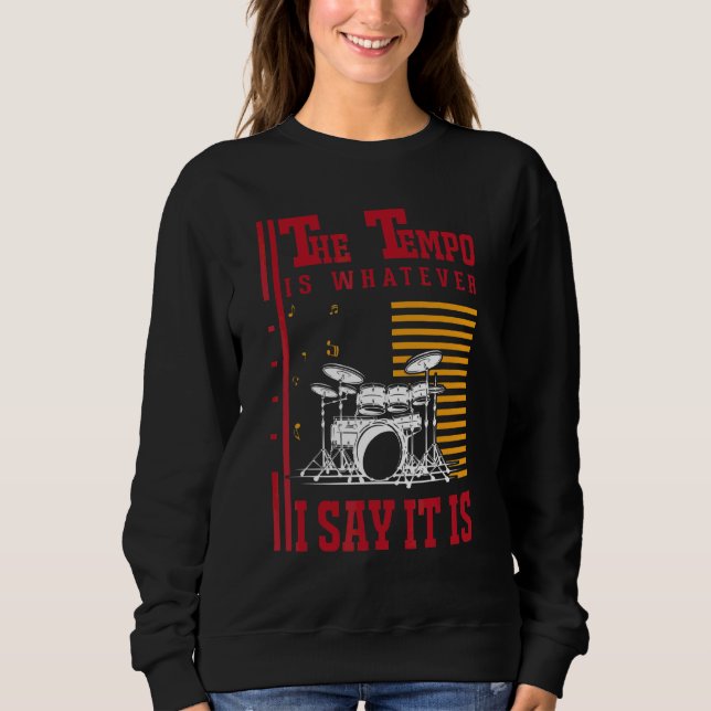 Sudadera Batería Tempo Baterista (Anverso)