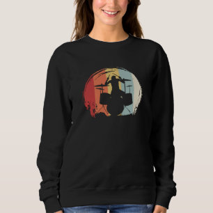 Sudadera Baterista Tocando Retro