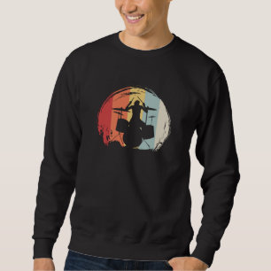 Sudadera Baterista Tocando Retro