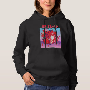 Sudadera Batido de Fresa Estético Vaporwave 90s Japonés