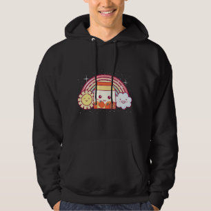 Sudadera Batido De Fresa Kawaii Anime Milksha Arcoíris