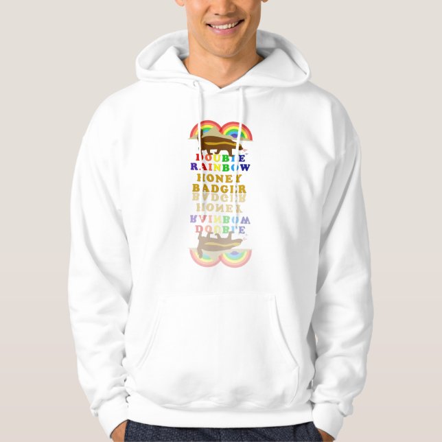 Sudadera batidora de miel de arco iris doble (Anverso)