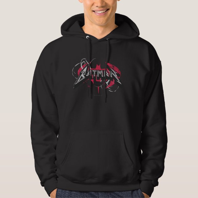 Sudadera Batman | Logo rojo y negro (Anverso)