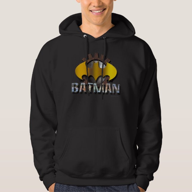Sudadera Batman | Logotipo de fondo del engranaje (Anverso)