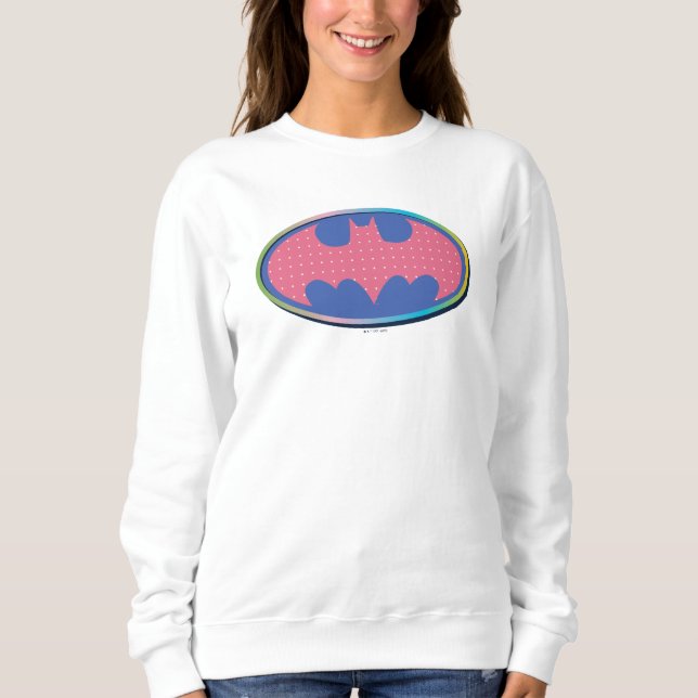 Sudadera Batman | Pink Polka Dot Logo (Anverso)
