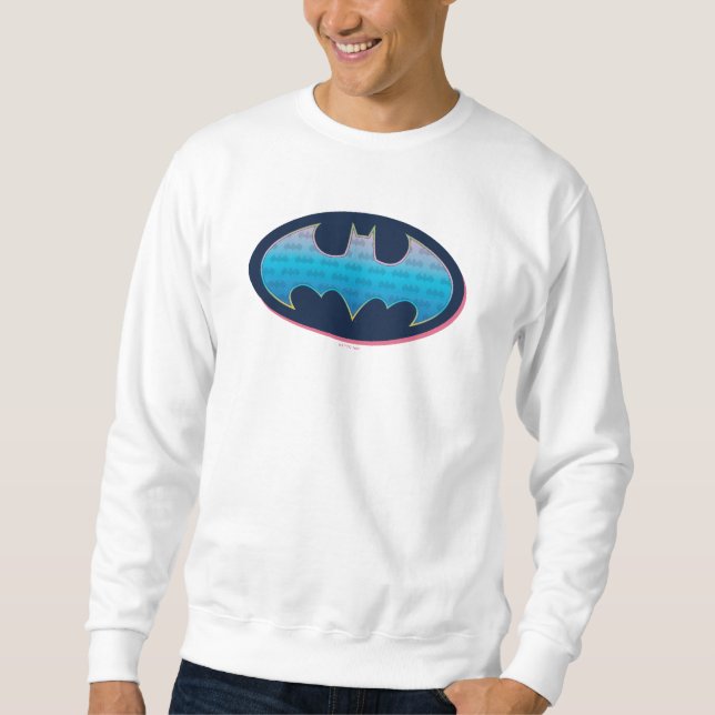 Sudadera Batman | Símbolo rosa y azul (Anverso)