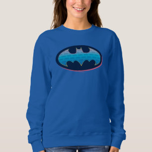 Sudadera Batman   Símbolo rosa y azul