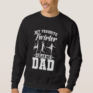 Sudadera Baton Twirler Dad Majorette Twirling Chica Dance B