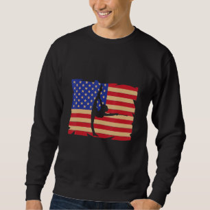 Sudadera Batonista de bandera estadounidense retro