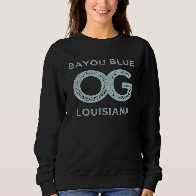 Sudadera Bayou Blue Louisiana Show Your Original Hometown P (Anverso)
