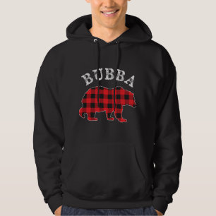 Sudadera BBBA Bear RED Búfalo negro colocado Mama Checkerbo