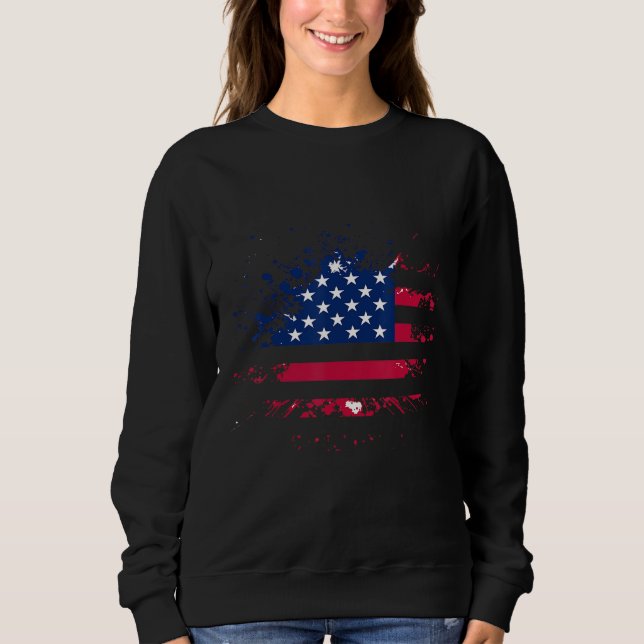 Sudadera Be A Good American Usa Flag (Anverso)