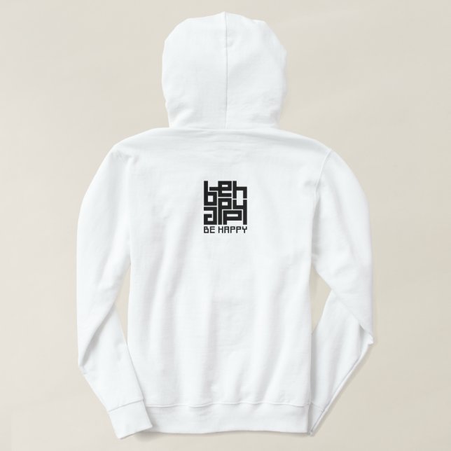 Sudadera Be happy (Reverso del diseño)
