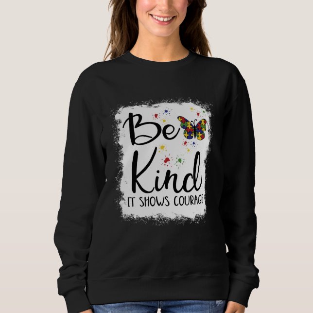Sudadera Be Kind Autism Awareness In April We Wear Blue Kin (Anverso)