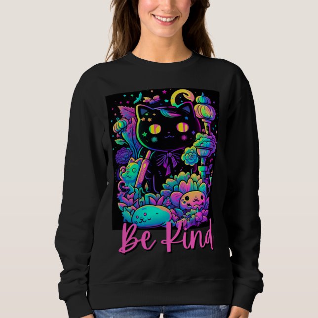 Sudadera Be Kind Kindnes For Women Kids Men Cute Flowers Fl (Anverso)